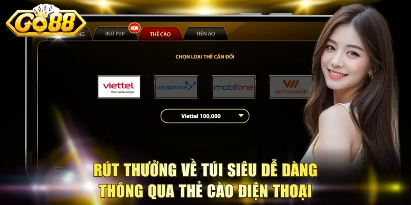 Rút thưởng về túi siêu dễ dàng thông qua thẻ cào điện thoại