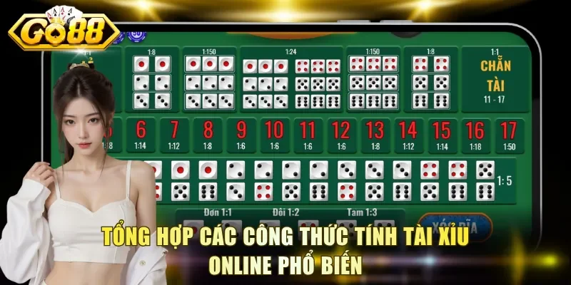 Tổng hợp các công thức tính tài xỉu online phổ biến