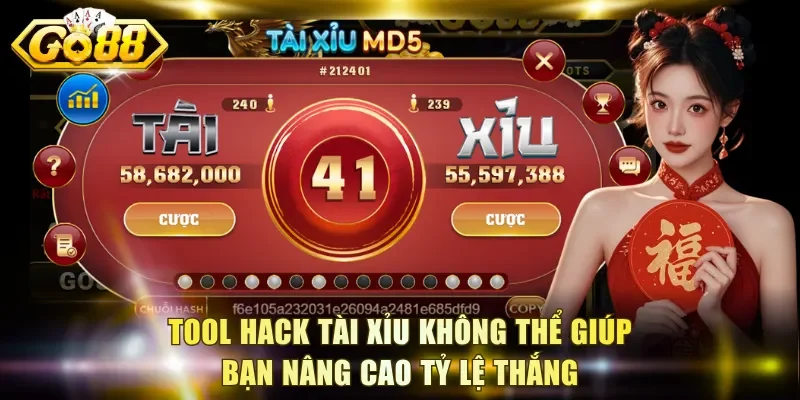 Tool hack Tài Xỉu không thể giúp bạn nâng cao tỷ lệ thắng